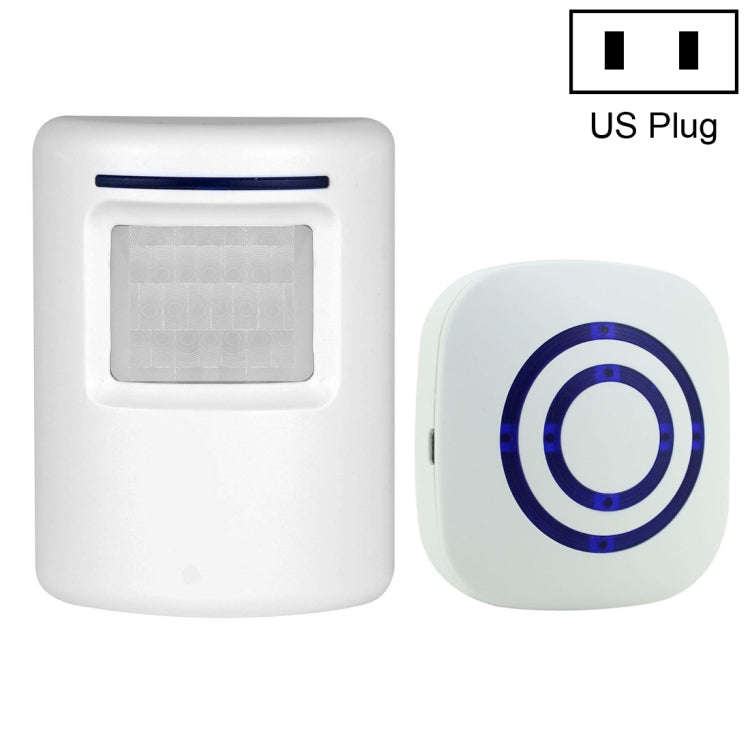 FY-0256 2 in 1 PIR Infrared Sensors (Transmitter + Receiver) Wireless Doorbell Alarm Detector for...