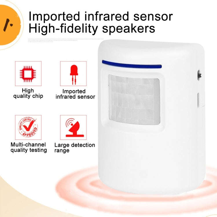 FY-0256 2 in 1 PIR Infrared Sensors (Transmitter + Receiver) Wireless Doorbell Alarm Detector for...