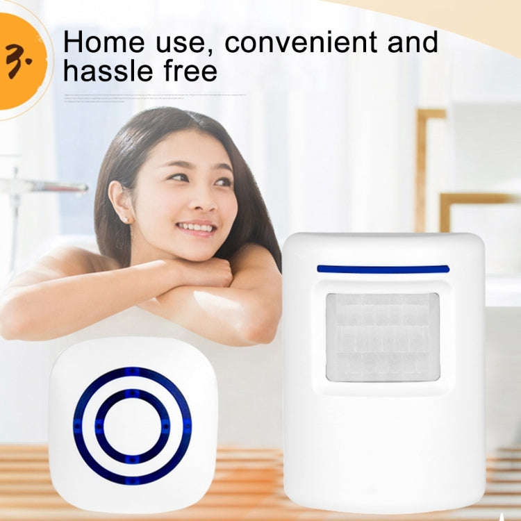 FY-0256 2 in 1 PIR Infrared Sensors (Transmitter + Receiver) Wireless Doorbell Alarm Detector for...