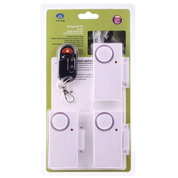 Home Security Wireless Remote Control Door Window Siren Magnetic Sensor Alarm Warning, 1 Remote C...