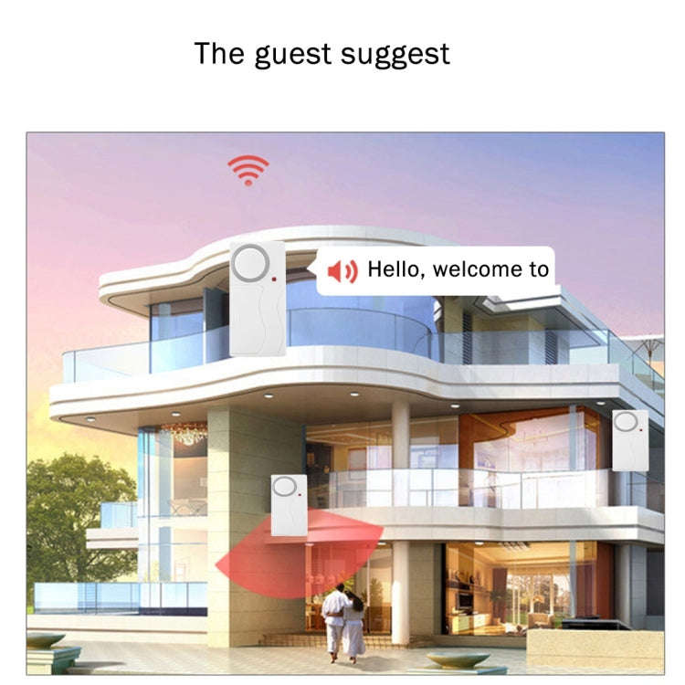 Home Security Wireless Remote Control Door Window Siren Magnetic Sensor Alarm Warning, 1 Remote C...