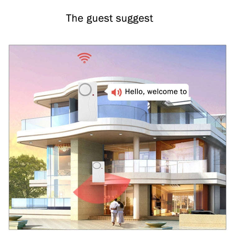 Home Security Wireless Remote Control Door Window Siren Magnetic Sensor Alarm Warning, 1 Remote C...
