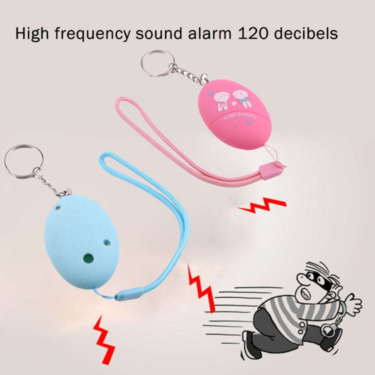 Mini Safe Football Loud Personal Alarm with Anti-Rape for Girl and Kids, 120Db Alarm(Blue)