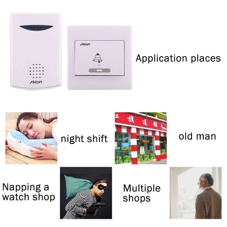 Aiton V006C Wireless Digital Music Doorbell,  Receiver Distance: 150m