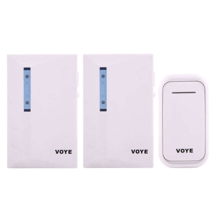 VOYE V015F2 Wireless Smart Music Home Doorbell with Dual Receiver, Remote Control Distance: 120m ...