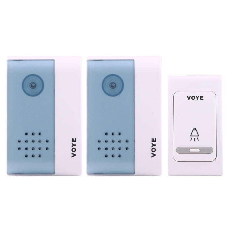 VOYE V004B2 Wireless Smart Music Home Doorbell with Dual Receiver, Remote Control Distance: 120m ...