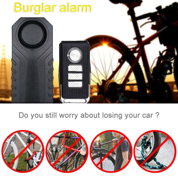 KS-SF22R IP55 Waterproof Wireless 113dB Vibration Burglar Sensor Alarm with Remote Control for Ve...