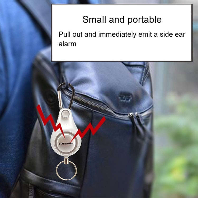 DOBERMAN Key-chain Personal Security Alarm Pull Ring Triggered Anti-attack Safety Emergency Alarm...