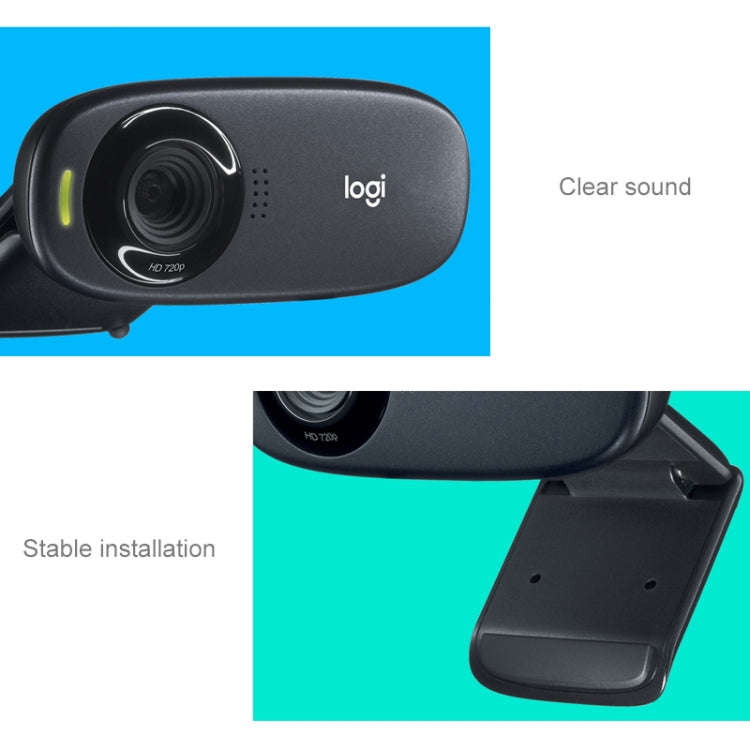 Logitech HD Webcam C310 Easy and Clear HD 720p Video Call(Black)