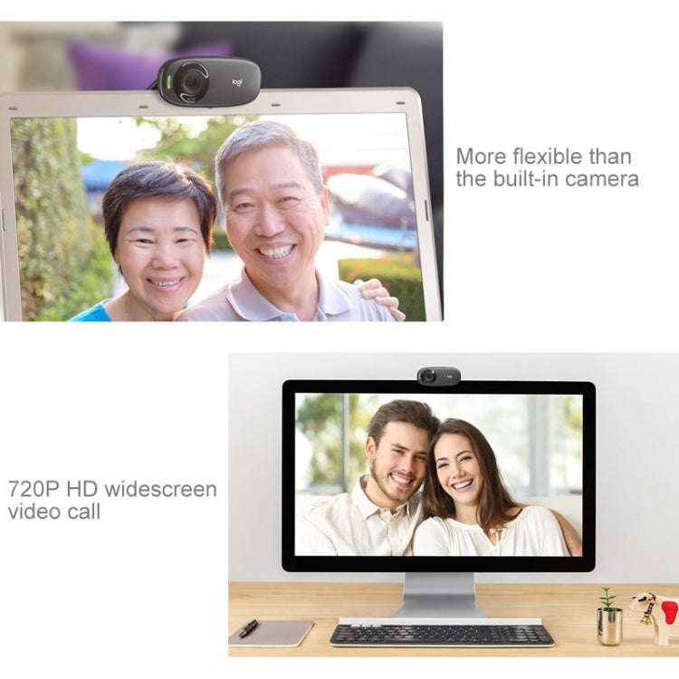 Logitech HD Webcam C310 Easy and Clear HD 720p Video Call(Black)