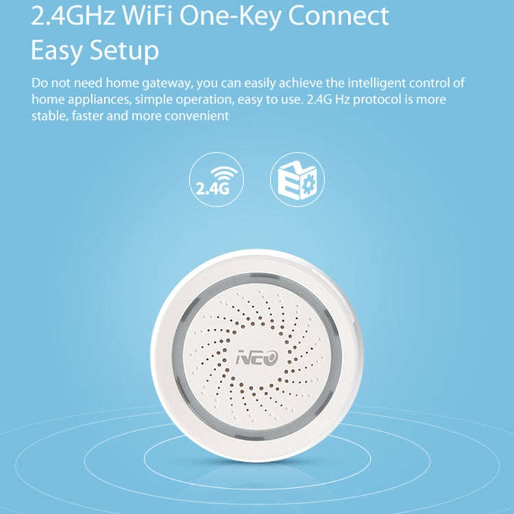 NEO NAS-AB02W WiFi USB Siren Alarm Sensor for Home Alarms Security