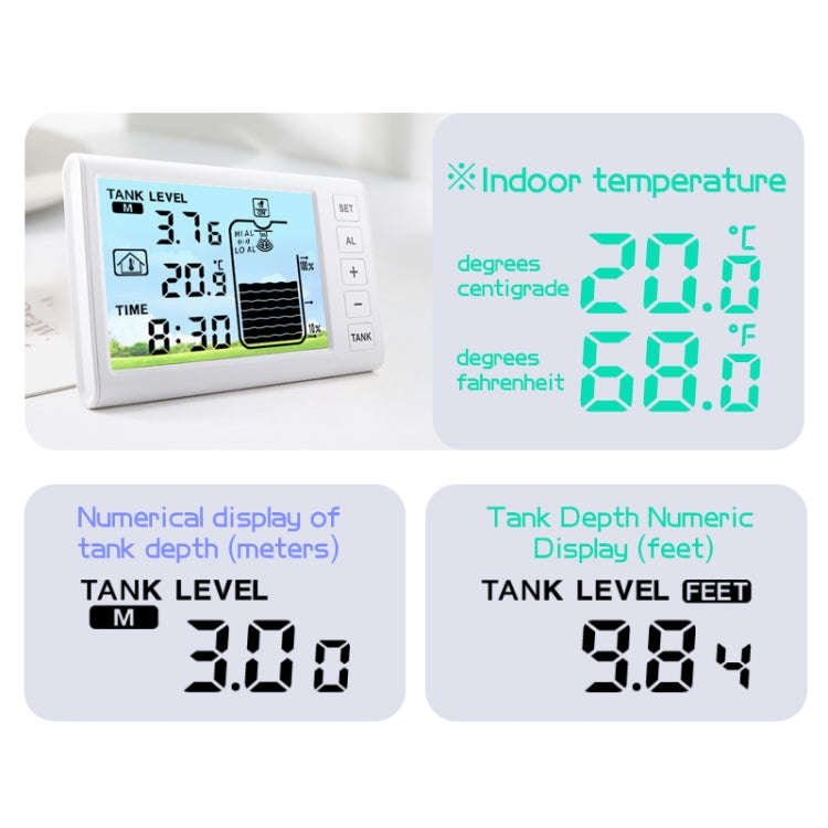 TS-FT003 Solar Charging Ultrasonic Liquid Level Meter