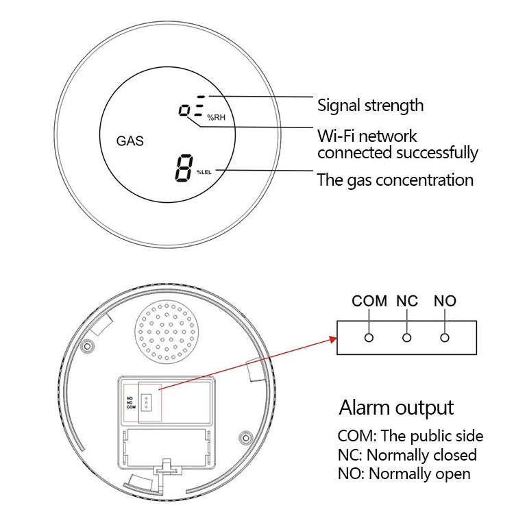 PA-210W WiFi + Tuya Gas Alarm