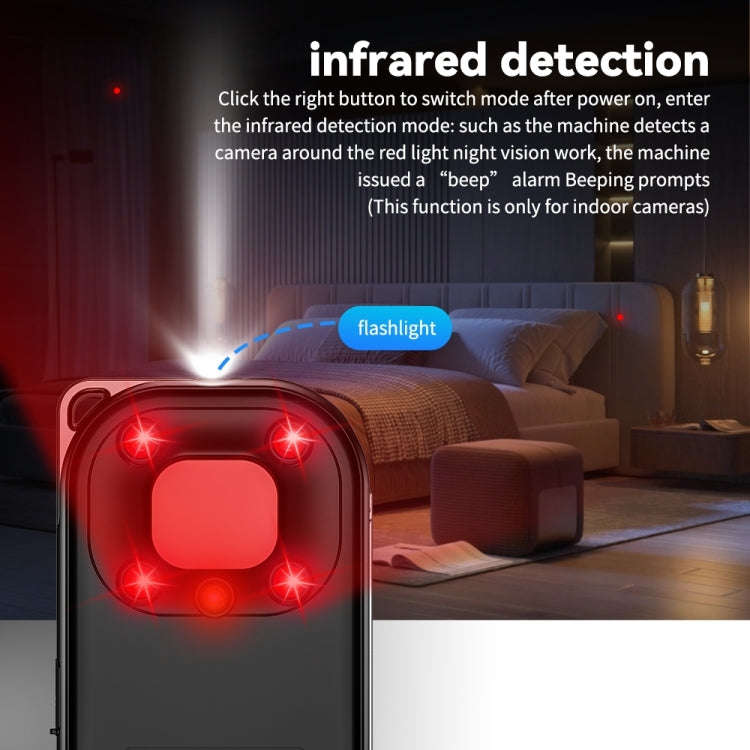 T03 Multi-function Camera Detector Scanner Anti-Peep Eavesdropping Anti-Monitoring Signal Detecto...