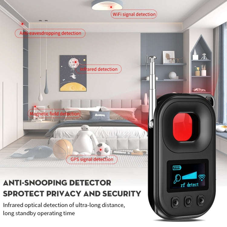 T03 Multi-function Camera Detector Scanner Anti-Peep Eavesdropping Anti-Monitoring Signal Detecto...