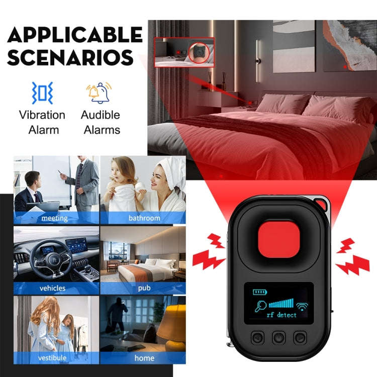 T03 Multi-function Camera Detector Scanner Anti-Peep Eavesdropping Anti-Monitoring Signal Detecto...