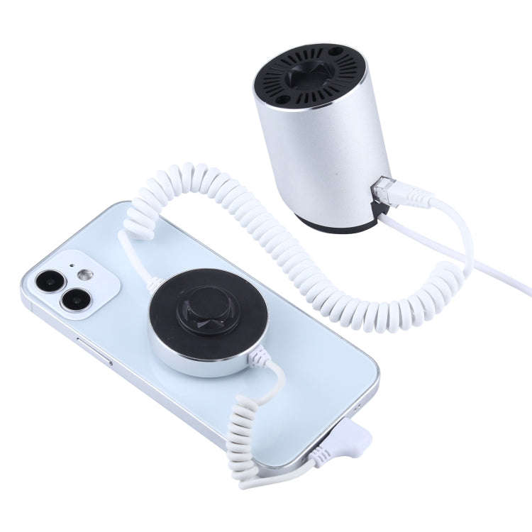 Aluminum Shell Cylindrical Display Stand Digital Magnetic Security System Burglar Alarm / Anti-th...