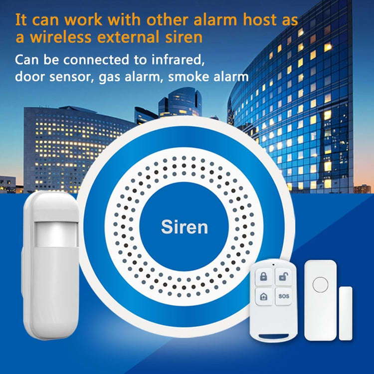PE-519R Wireless Indoor Alarm Siren with Strobe