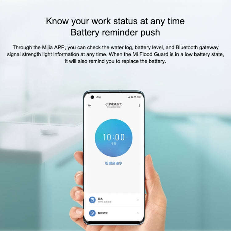 Original Xiaomi Wireless Bluetooth Flood Guard Intelligently Detects Water Leakage Xiaoai Speaker...