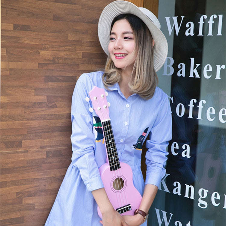 HM100 21 inch Basswood Ukulele Children Musical Enlightenment Instrument(Magenta)