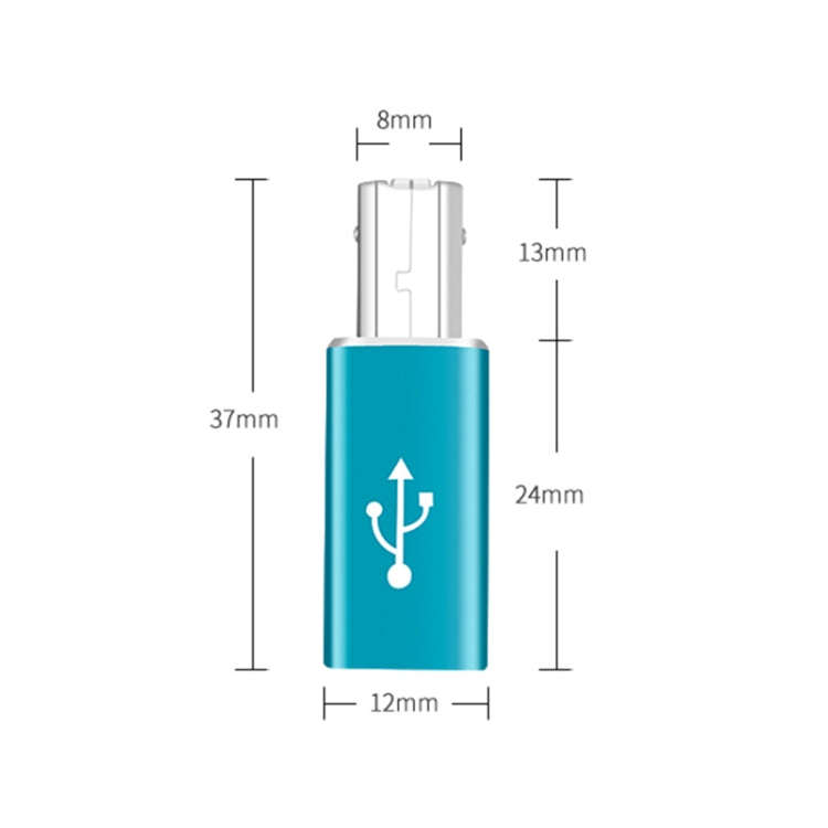 Type-C Female to MIDI Male Universal Adapter for Electronic Musical Instruments(Blue)