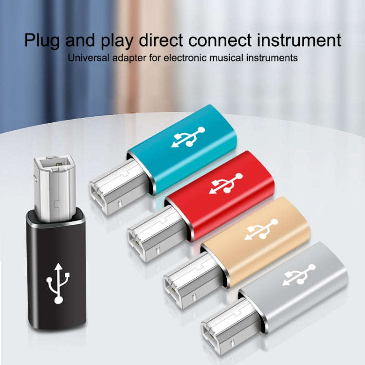 Type-C Female to MIDI Male Universal Adapter for Electronic Musical Instruments(Blue)