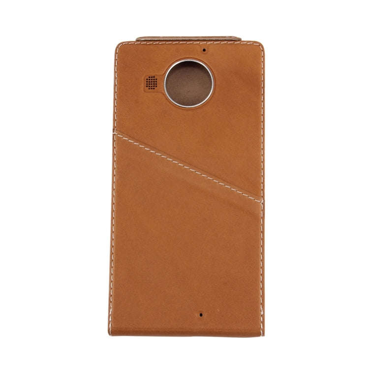 Vertical Flip Genuine Leather Case + QI Wireless Standard Charging Back Cover For Microsoft Lumia...
