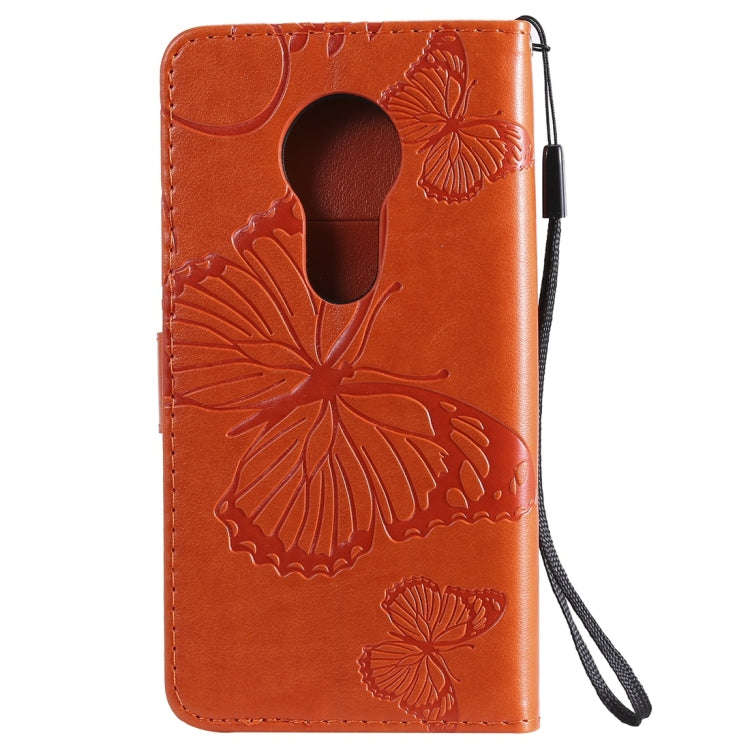 Butterfly Embossing Pattern Horizontal Flip Leather Case for Motorola Moto G7 Play, with Card Slo...