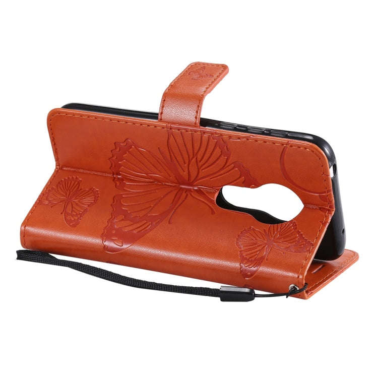 Butterfly Embossing Pattern Horizontal Flip Leather Case for Motorola Moto G7 Play, with Card Slo...