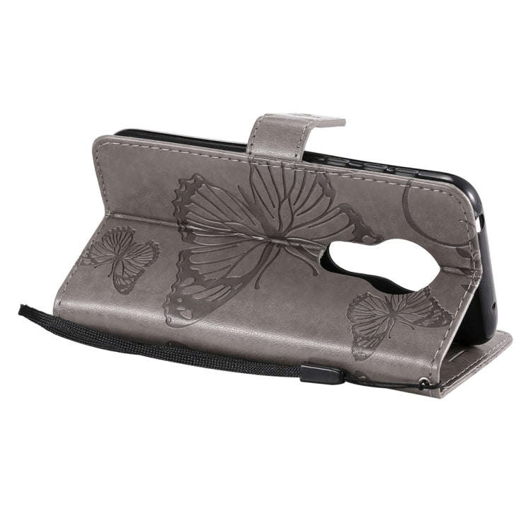 Butterfly Embossing Pattern Horizontal Flip Leather Case for Motorola Moto G7 Play, with Card Slo...