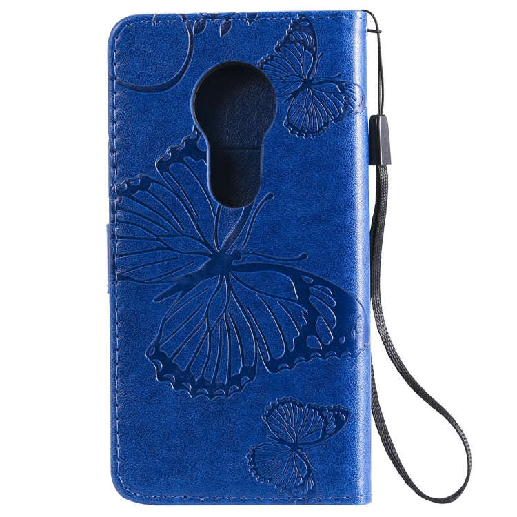 Butterfly Embossing Pattern Horizontal Flip Leather Case for Motorola Moto G7 Play, with Card Slo...