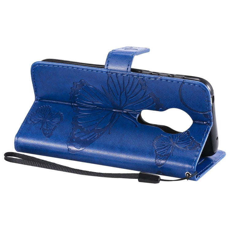 Butterfly Embossing Pattern Horizontal Flip Leather Case for Motorola Moto G7 Play, with Card Slo...