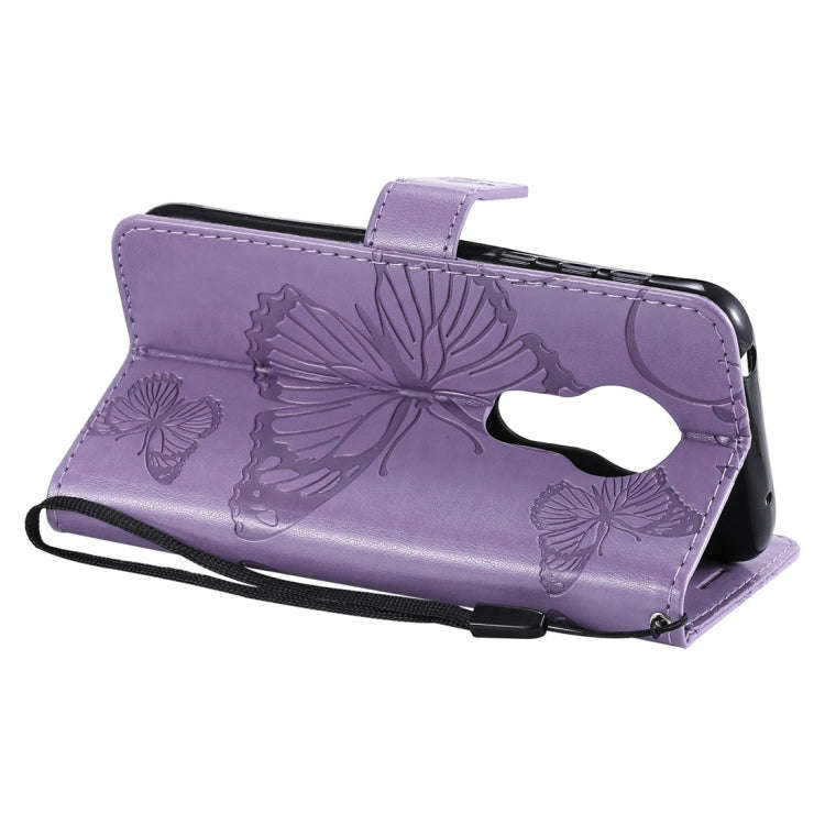 Butterfly Embossing Pattern Horizontal Flip Leather Case for Motorola Moto G7 Play, with Card Slo...