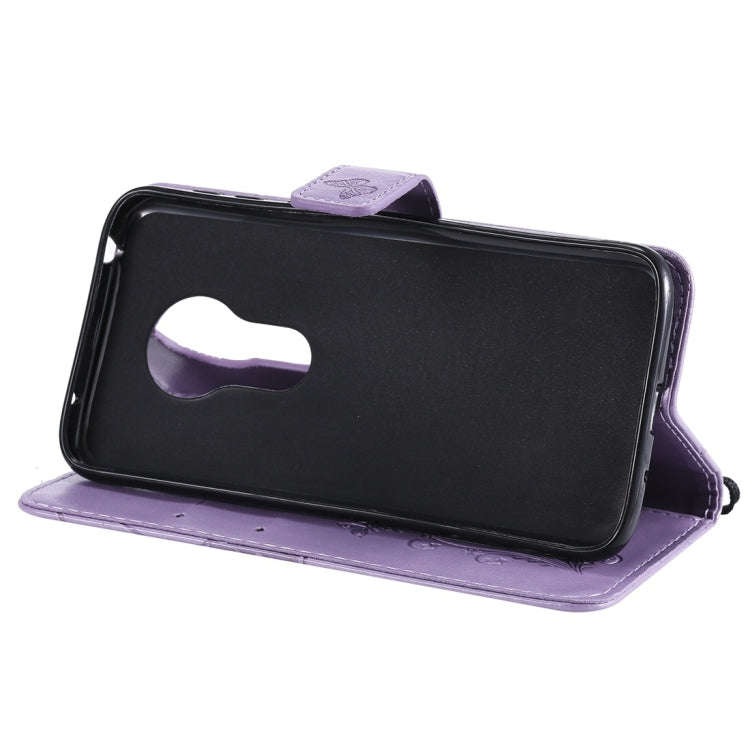 Butterfly Embossing Pattern Horizontal Flip Leather Case for Motorola Moto G7 Play, with Card Slo...