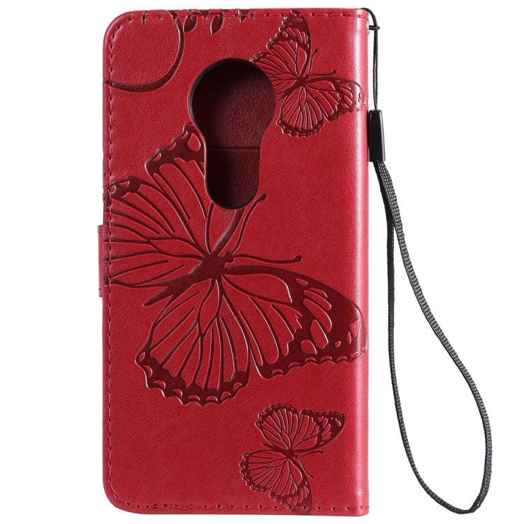 Butterfly Embossing Pattern Horizontal Flip Leather Case for Motorola Moto G7 Play, with Card Slo...