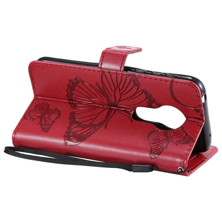 Butterfly Embossing Pattern Horizontal Flip Leather Case for Motorola Moto G7 Play, with Card Slo...