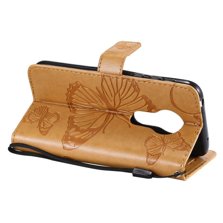 Butterfly Embossing Pattern Horizontal Flip Leather Case for Motorola Moto G7 Play, with Card Slo...