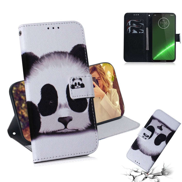 Panda Pattern Coloured Drawing Horizontal Flip Leather Case for Motorola Moto G7 / Moto G7 Plus, ...