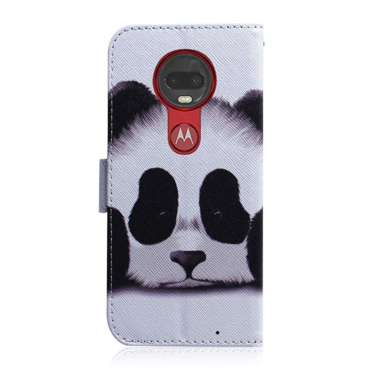Panda Pattern Coloured Drawing Horizontal Flip Leather Case for Motorola Moto G7 / Moto G7 Plus, ...