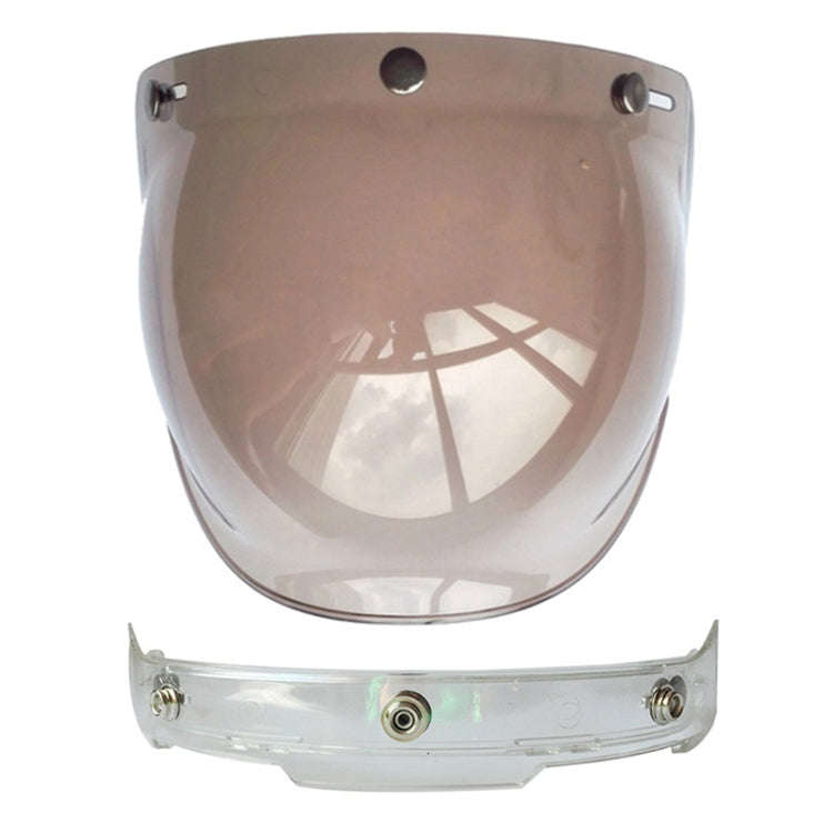 Soman Motorcycle Bubble Visor Open Face Helmet Visor Helmet Windshield Shield with Transparent Fr...