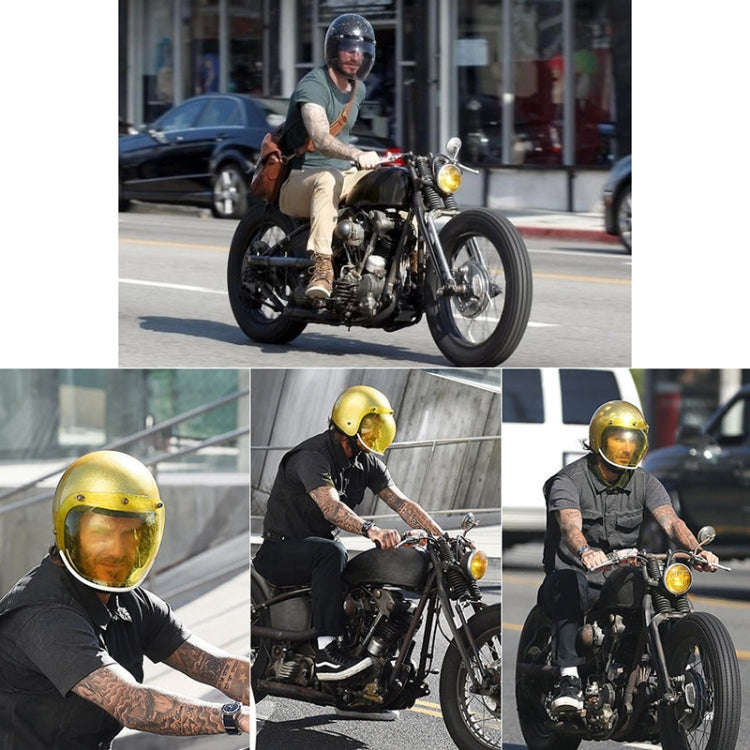 Soman Motorcycle Bubble Visor Open Face Helmet Visor Helmet Windshield Shield with Transparent Fr...