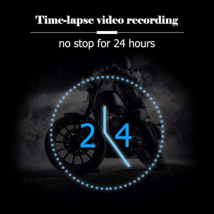 MT-80 3.0 inch 140 Degrees Wide Angle HD Video Motorcycle Dual  Camera DVR, Support TF Card (32GB...