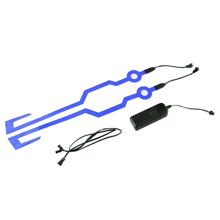 MB-MHL002 Motorcycle Modification Accessories Universal Pasteable Helmet Light Strip(Blue)