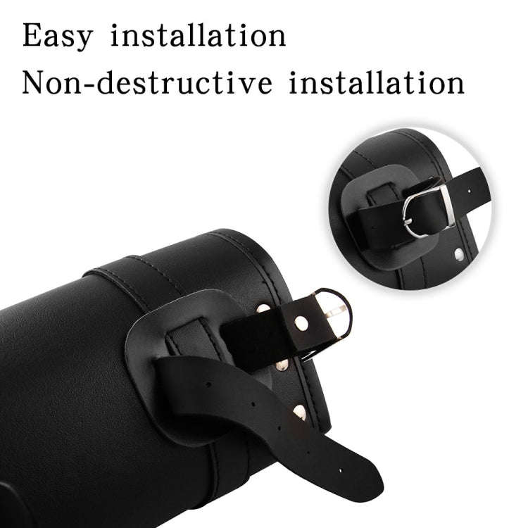 MB-OT012-BK Motorcycle Modification Accessories Universal PU Leather Waterproof Tool Bag, Size: 3...