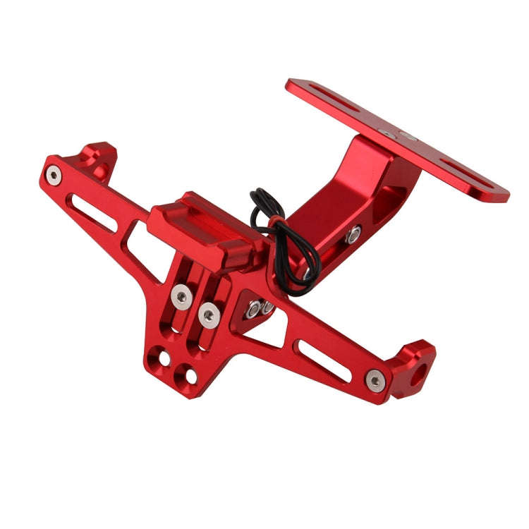 LPF013 Motorcycle Modification Accessories Universal Aircraft Shape Aluminum Alloy License Plate ...