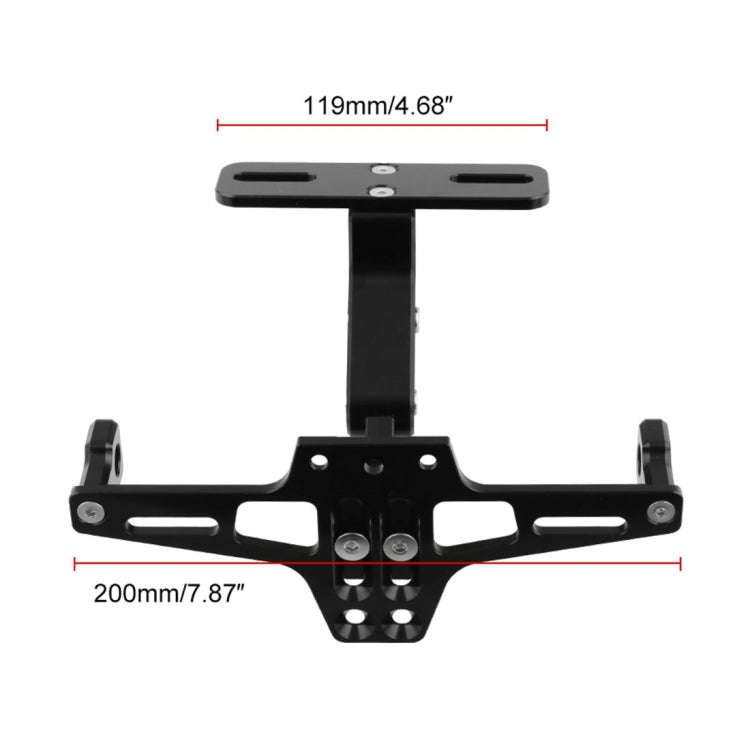 LPF013 Motorcycle Modification Accessories Universal Aircraft Shape Aluminum Alloy License Plate ...