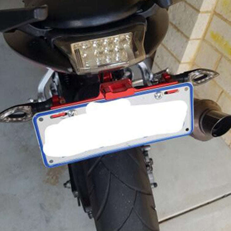 LPF013 Motorcycle Modification Accessories Universal Aircraft Shape Aluminum Alloy License Plate ...
