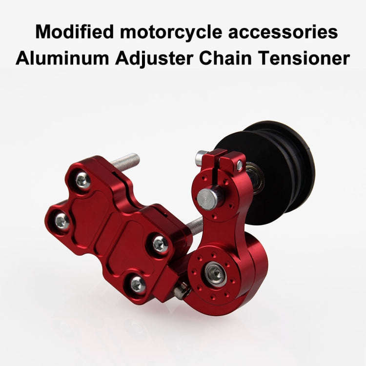 HC154 Motorcycle Modified Accessories Universal Aluminum Alloy Chain Adjuster(Silver)