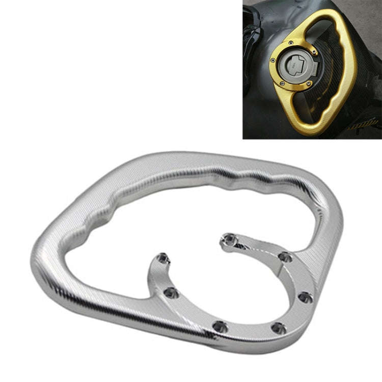 MT07 Modified CNC Fuel Tank Handrail MT09 Universal Fuel Tank Cap Handrail for Yamaha Series(White)