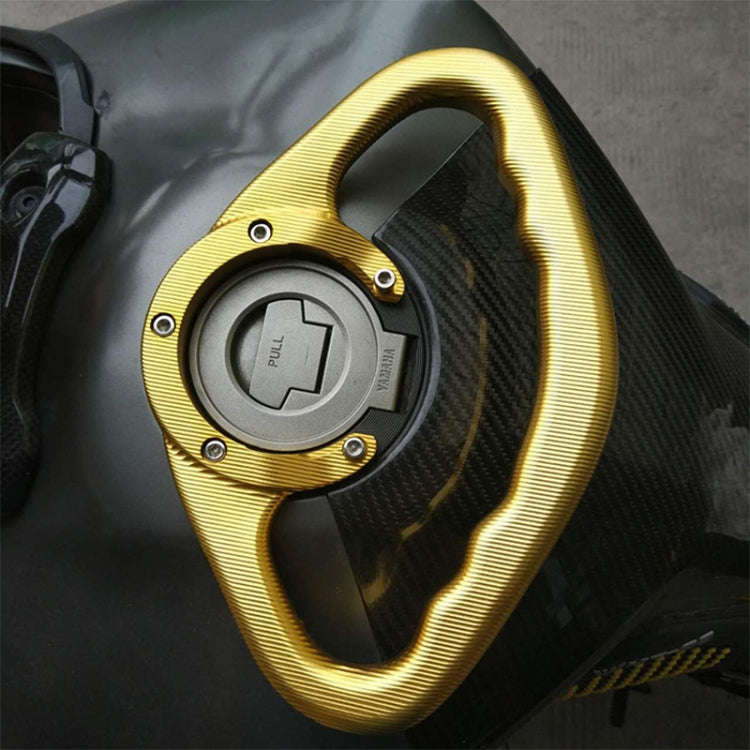 MT07 Modified CNC Fuel Tank Handrail MT09 Universal Fuel Tank Cap Handrail for Yamaha Series(White)